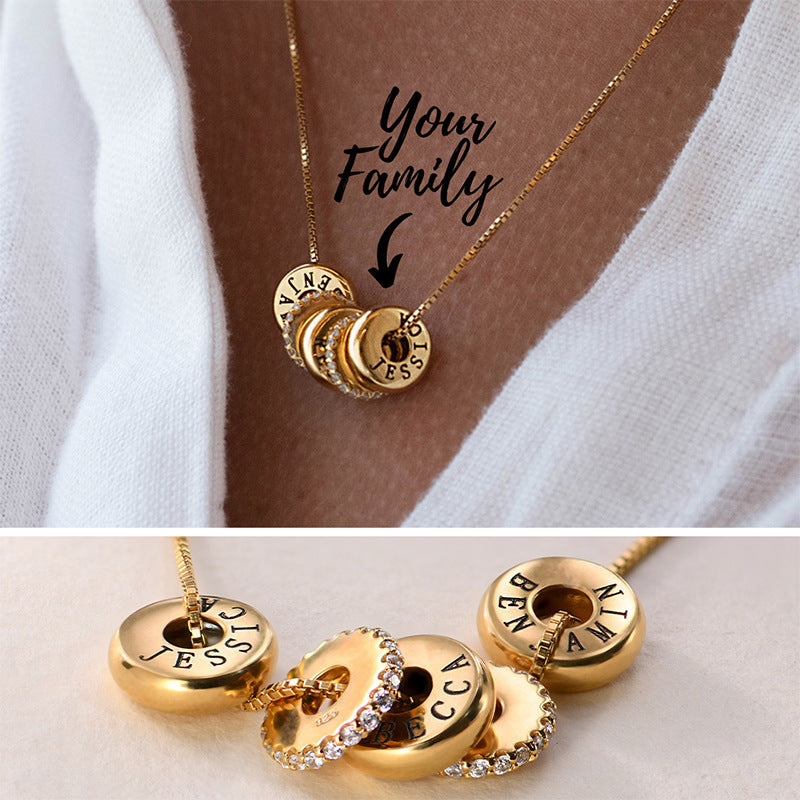 Candy necklace with personal charms
