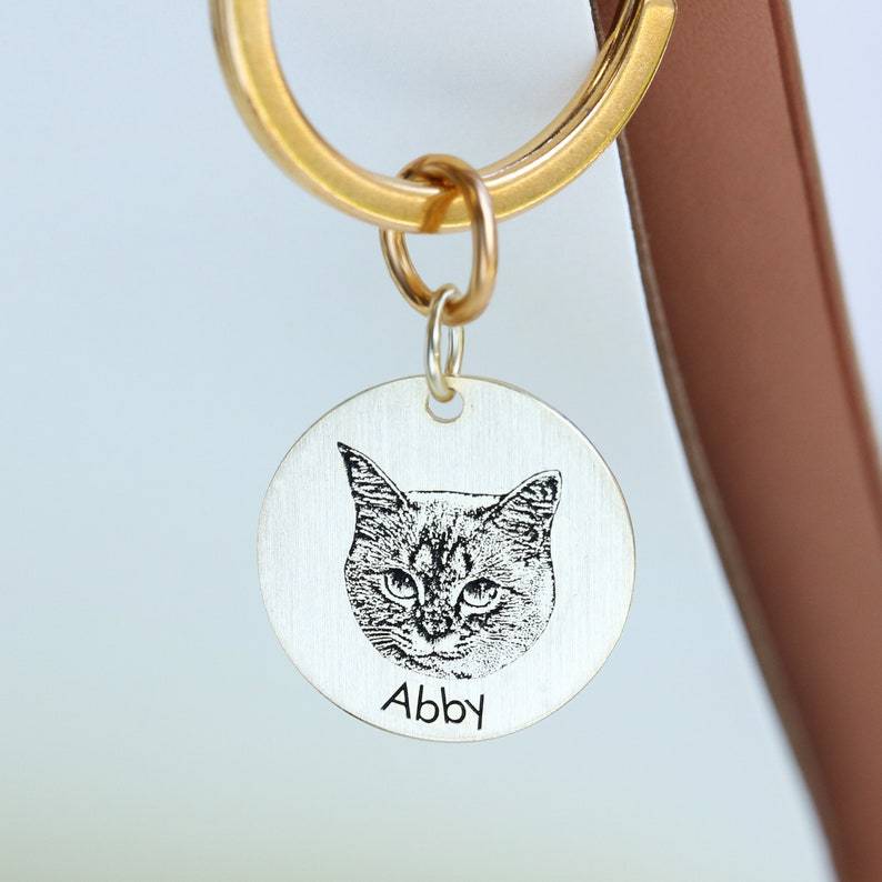 Personalized Photo Pet Memorial Keychain