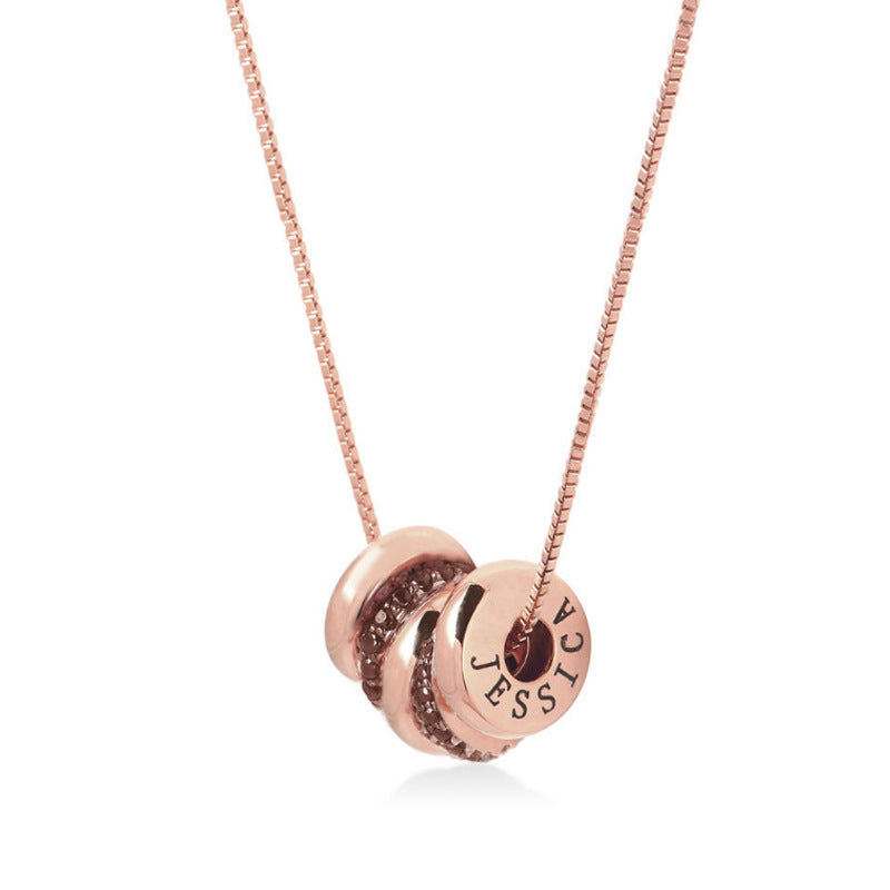 Candy necklace with personal charms
