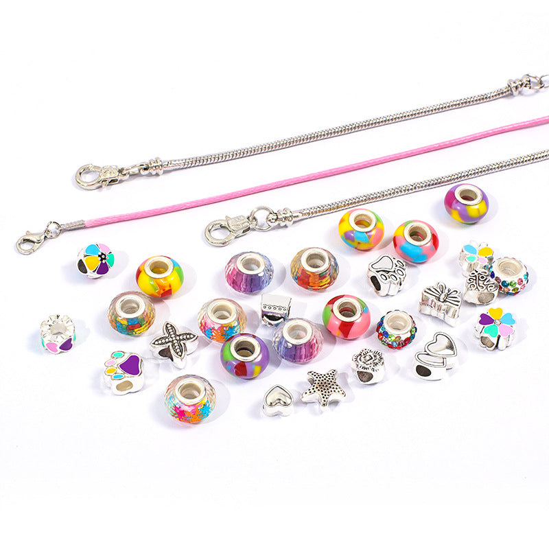 Creative Crystal DIY Children's Bracelet Set (Hardcover Unicorn Gift Box)