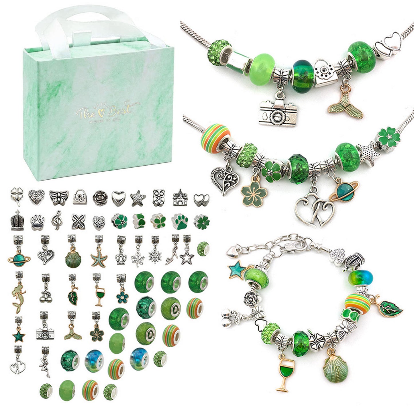 (🎁2022 Christmas Hot Sale- 50% OFF)Charm Bracelet Jewerly Making Kit-BUY 2 FREE SHIPPING