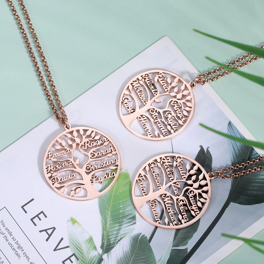Family Tree Named Necklace