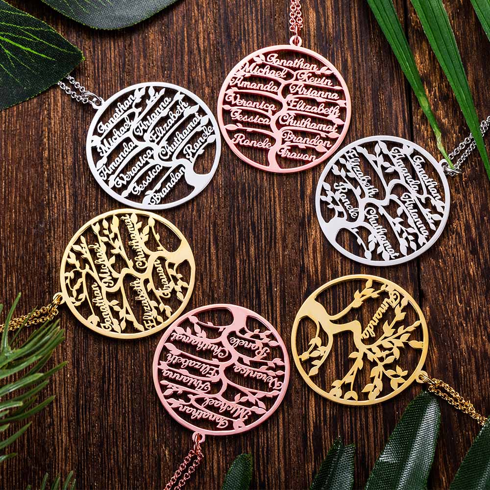 Family Tree Named Necklace