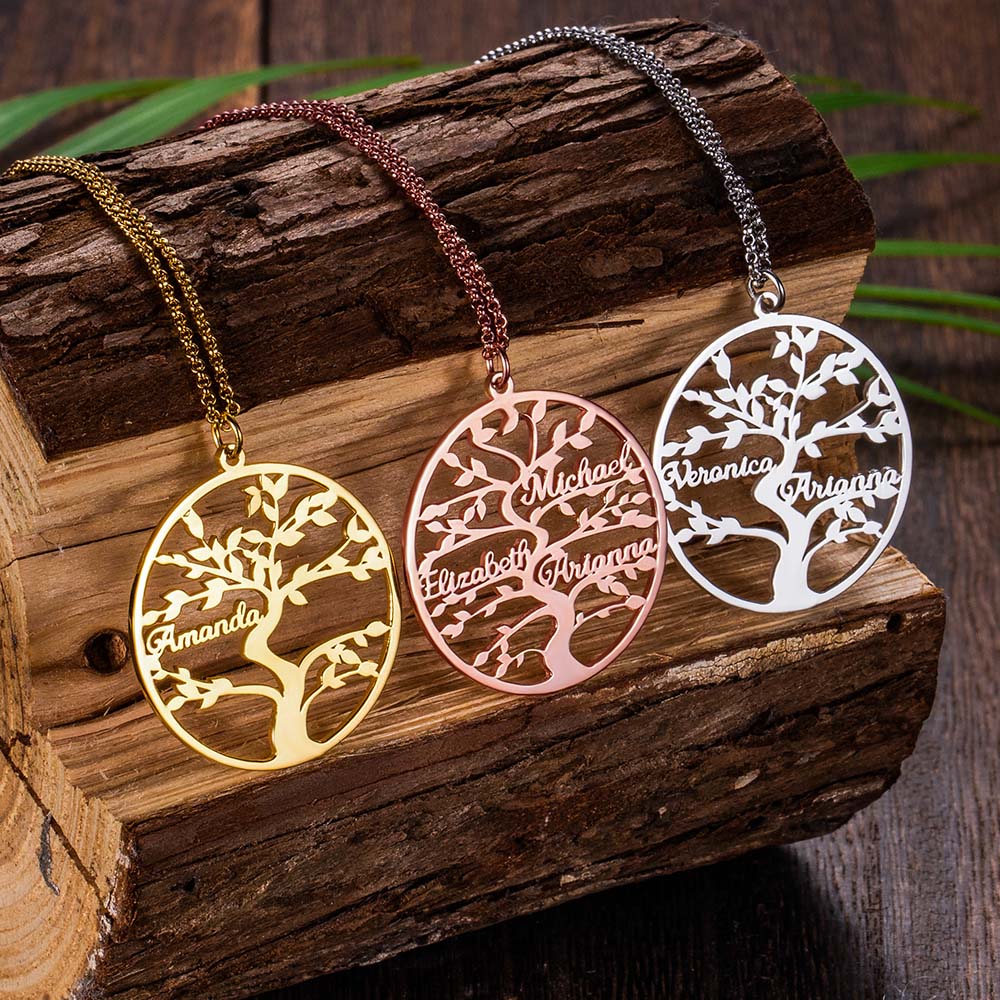 Family Tree Named Necklace