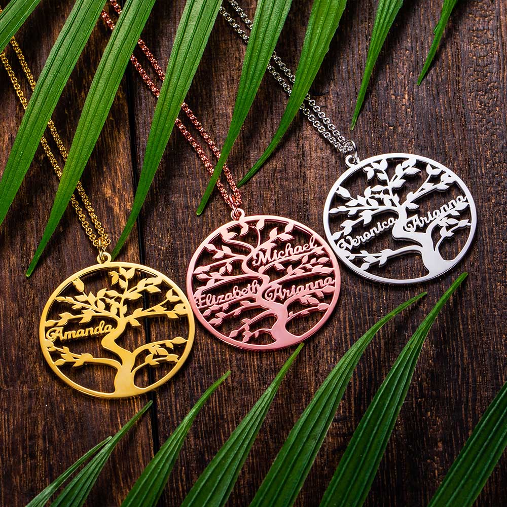 Family Tree Named Necklace