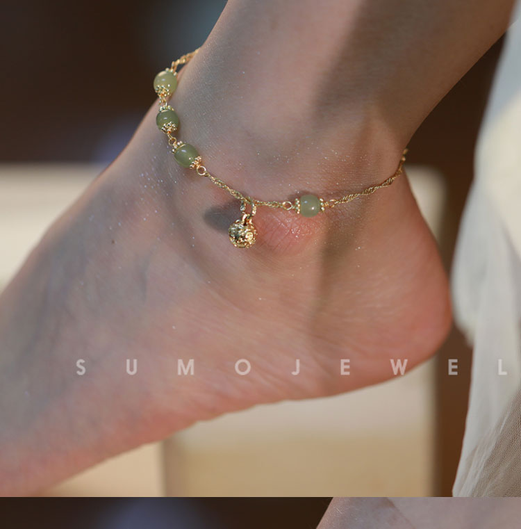 2022 New Hetian Jade Bell Bracelet