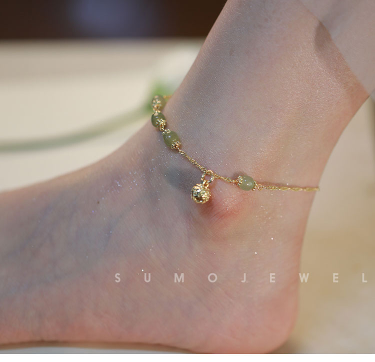 2022 New Hetian Jade Bell Bracelet
