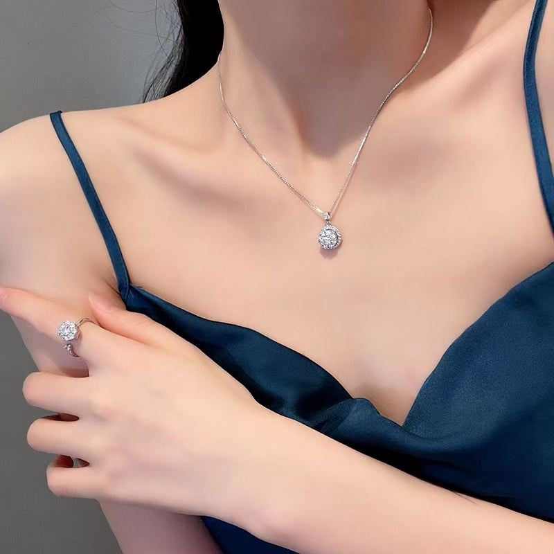 Purple Good Luck Diamond Necklace