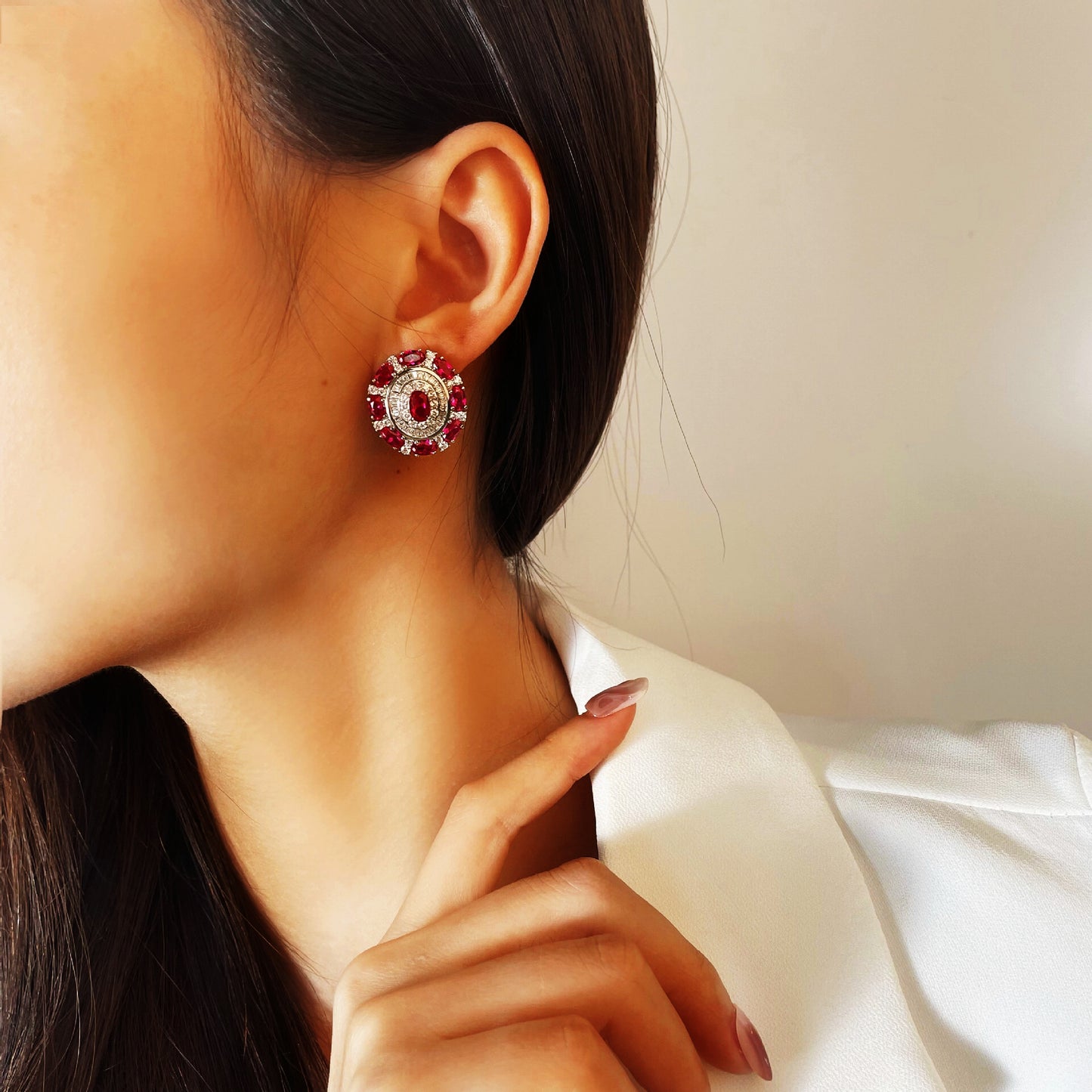 New Ruby Earrings
