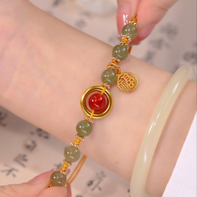 Companion • Emerald Jade stone bracelet