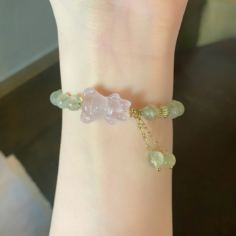 Bear • Prehnite Bracelet