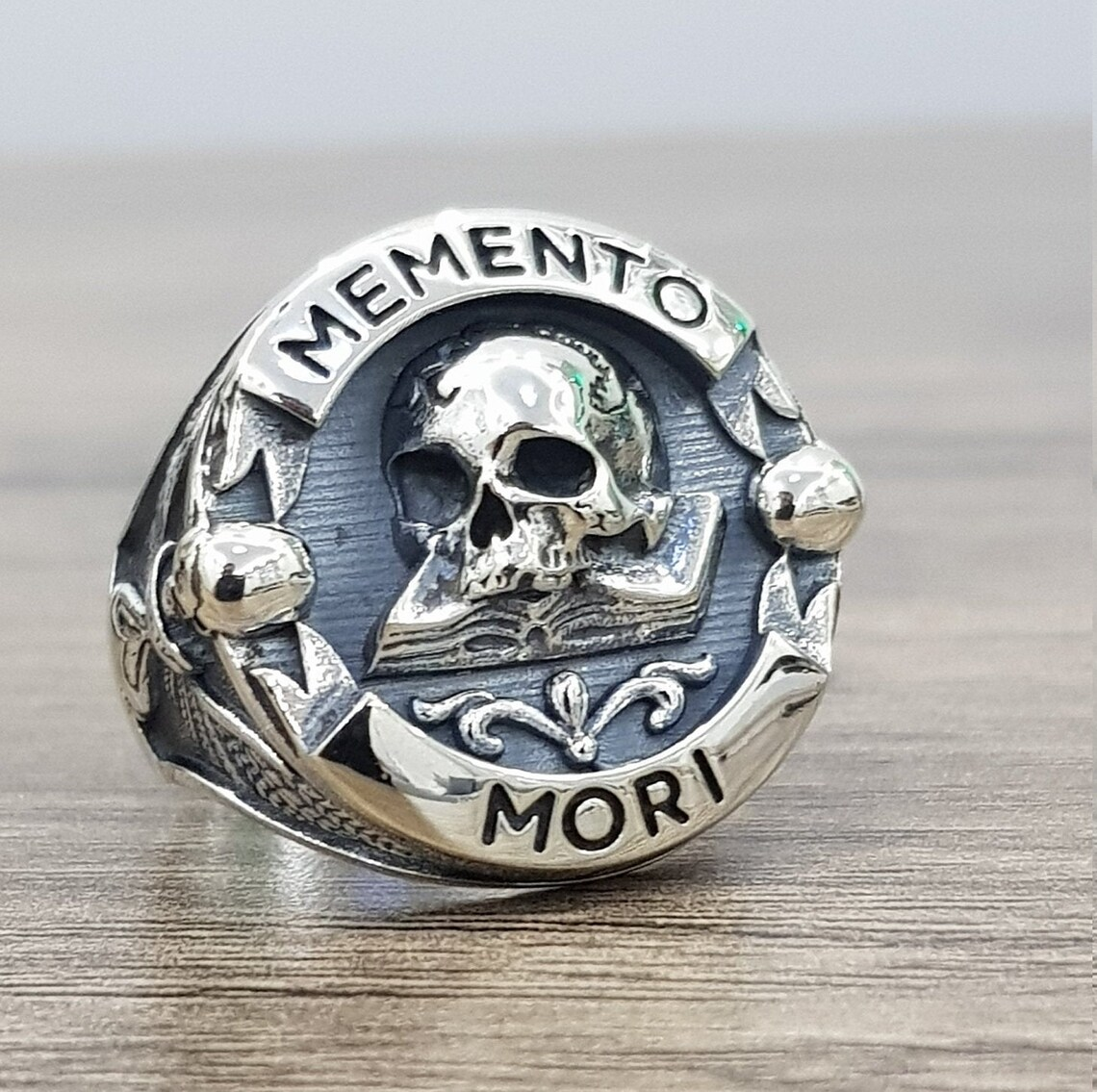 🔥LAST DAY 50% OFF Memento Mori Skull Sterling Silver Ring