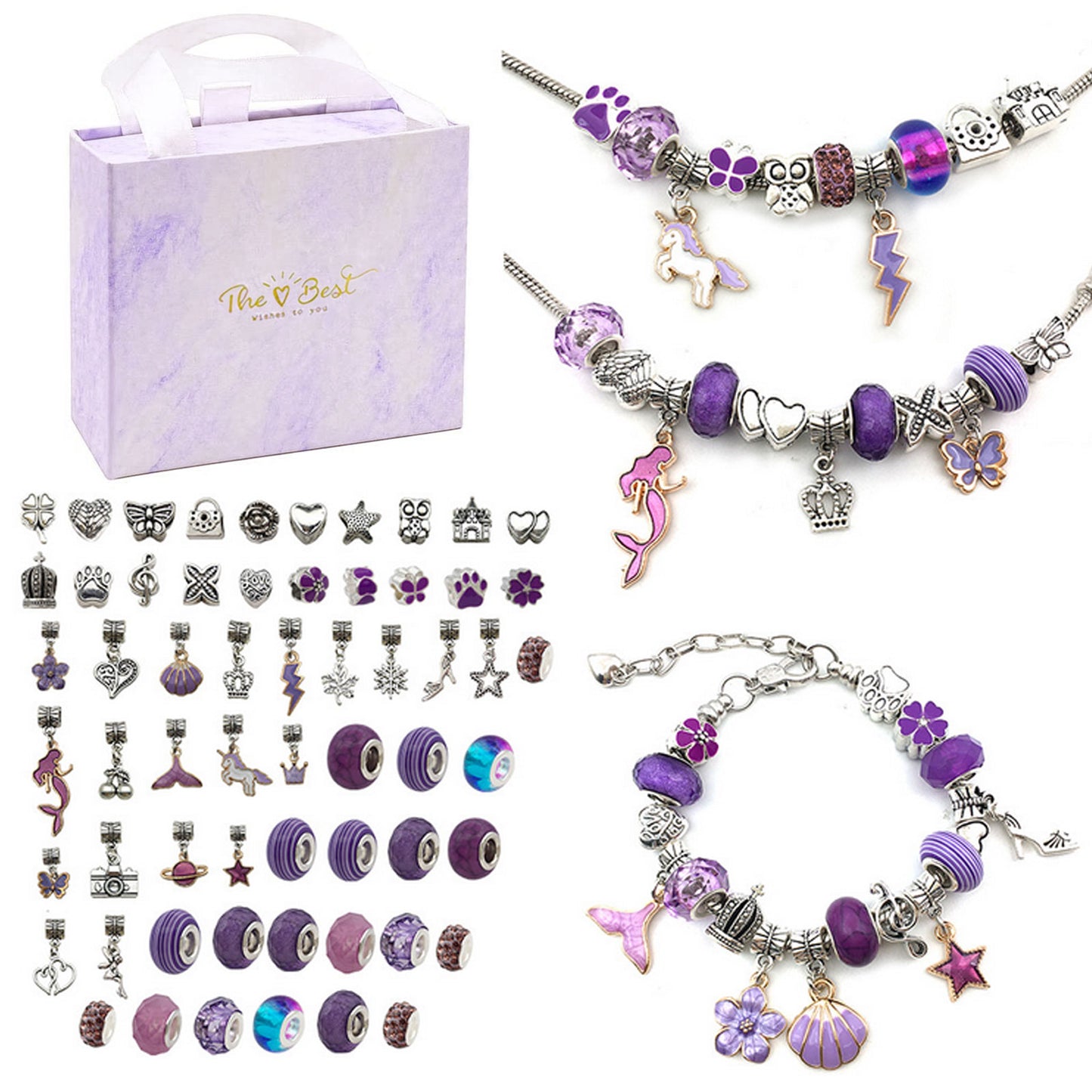 (🎁2022 Christmas Hot Sale- 50% OFF)Charm Bracelet Jewerly Making Kit-BUY 2 FREE SHIPPING