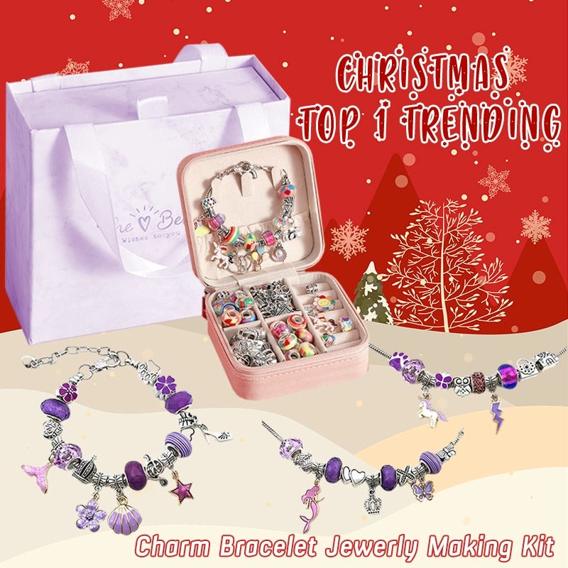 (🎁2022 Christmas Hot Sale- 50% OFF)Charm Bracelet Jewerly Making Kit-BUY 2 FREE SHIPPING