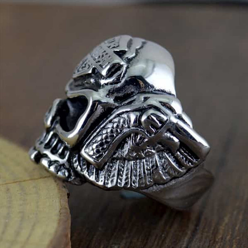 Harley-Davidson Skull Ring Inspired Motorcycle Ring