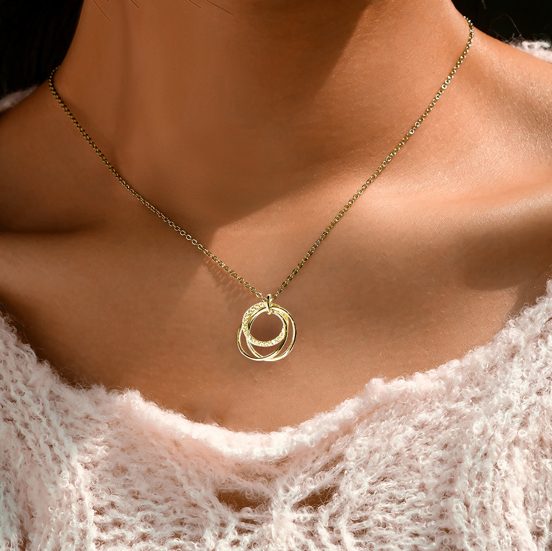 3 Rings For 3 Generations of Love | 925S Necklace