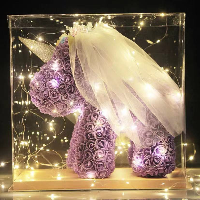 Unicorn Immortal Flower Rose Gift Box