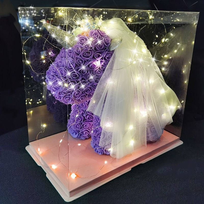 Unicorn Immortal Flower Rose Gift Box
