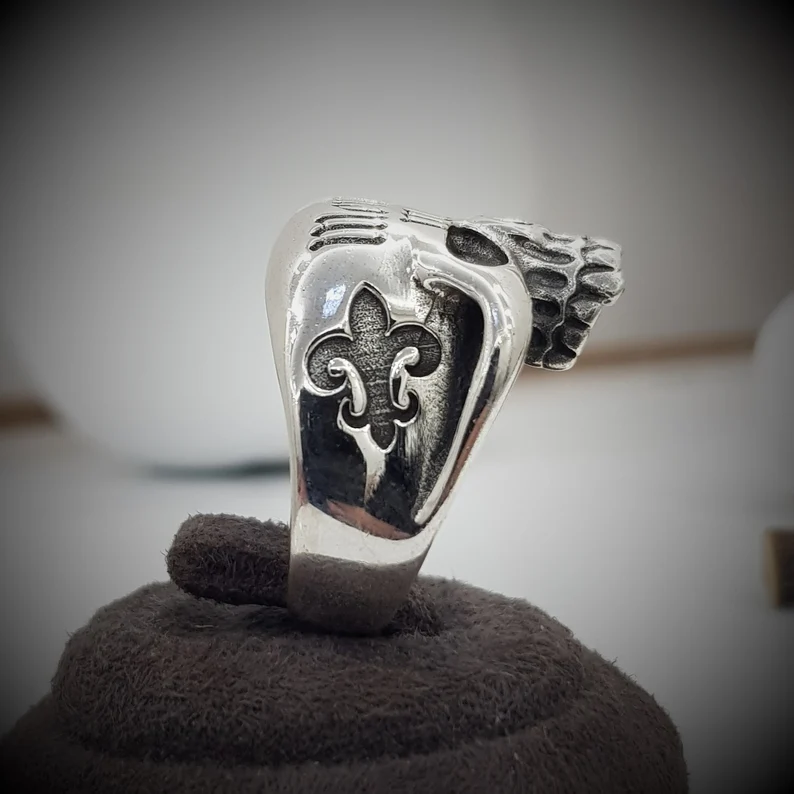 Memorial Mori Skull 925 Sterling Silver Ring
