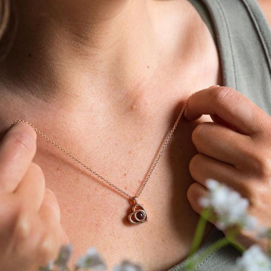 Personalized Heart Photo Necklace