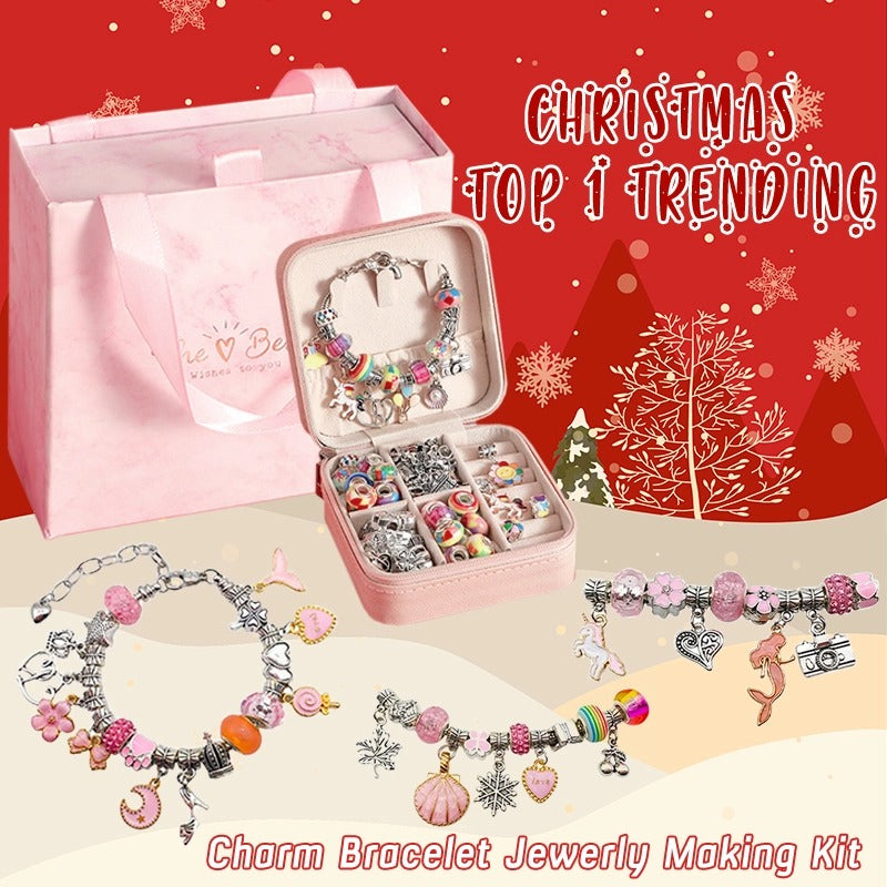 (🎁2022 Christmas Hot Sale- 50% OFF)Charm Bracelet Jewerly Making Kit-BUY 2 FREE SHIPPING