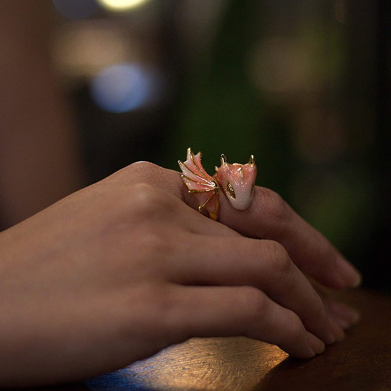 Fashion Enamel Dragon Rings