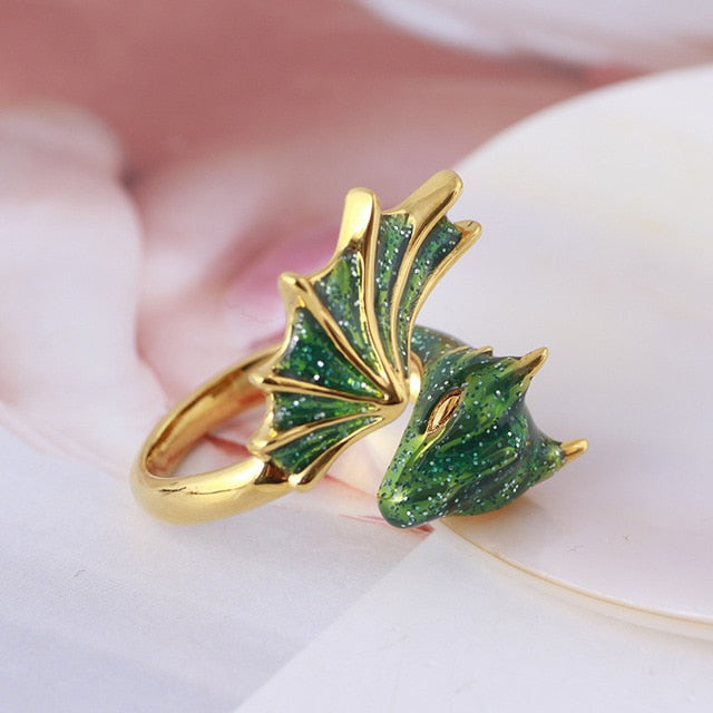 Fashion Enamel Dragon Rings