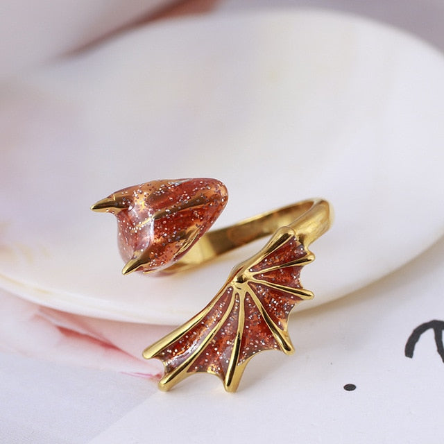 Fashion Enamel Dragon Rings