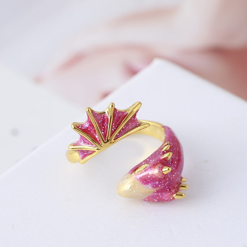 Fashion Enamel Dragon Rings