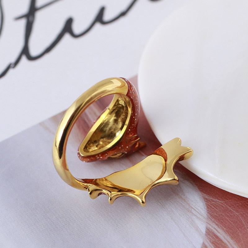 Fashion Enamel Dragon Rings