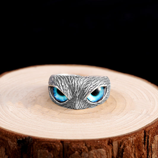 Vintage Owl Ring Adjustable Ring