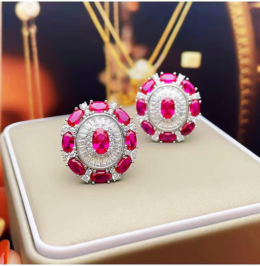 New Ruby Earrings