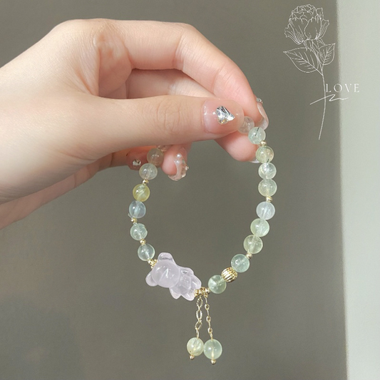 Bear • Prehnite Bracelet