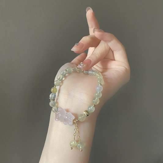 Bear • Prehnite Bracelet