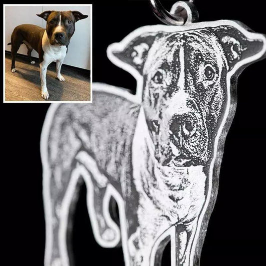 Custom Pet Keychain-Here's To Our Best Friends
