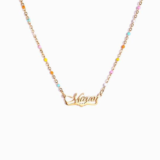 I Choose You Name Necklace