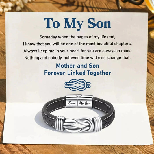 ⚡40% OFF CHRISTMAS SALE🎅TO MY SON/GRANDSON FOREVER LINKED TOGETHER BRACELET