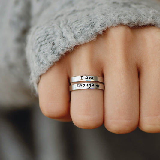To My Daughter - I Am Enough Ring
