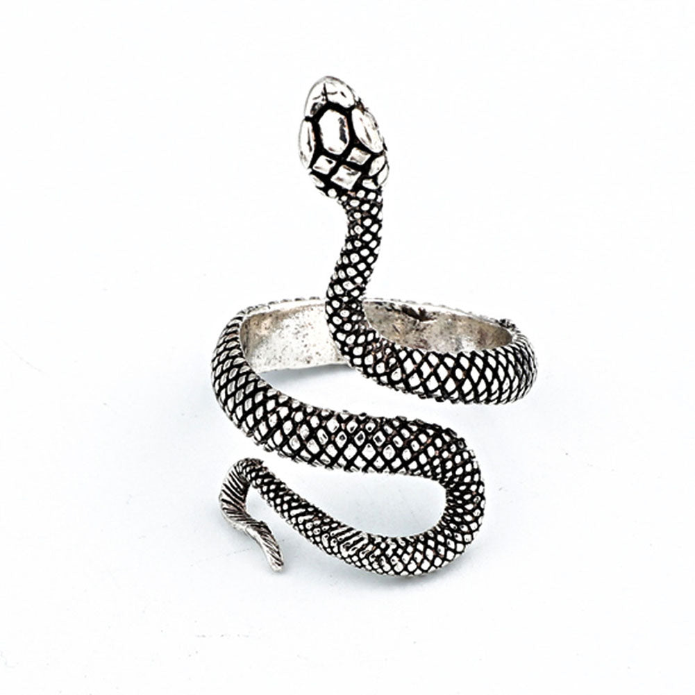 European New Retro Punk Exaggerated Spirit Snake Ring