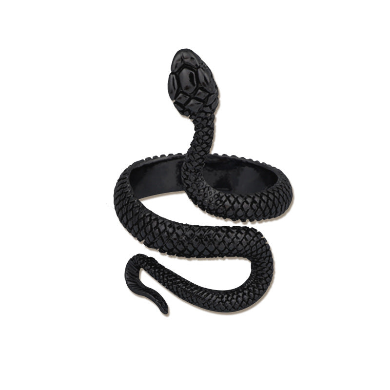 European New Retro Punk Exaggerated Spirit Snake Ring