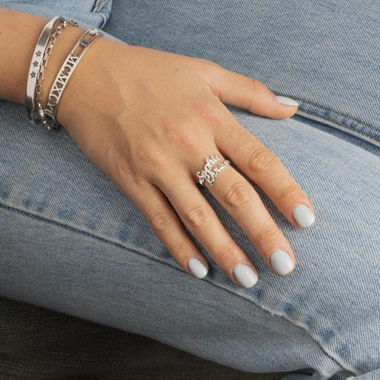 Personalized Two Names Ring Valentine's Day Gift