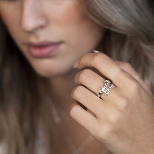 Personalized Two Names Ring Valentine's Day Gift