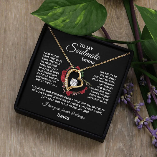 Personalized Gift For Her, To my Soulmate Love Necklace