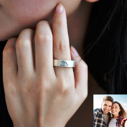 Custom Memorial Photo Ring