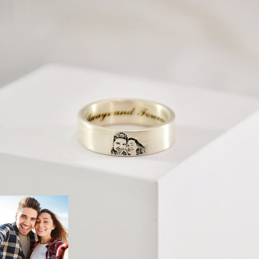 Custom Memorial Photo Ring