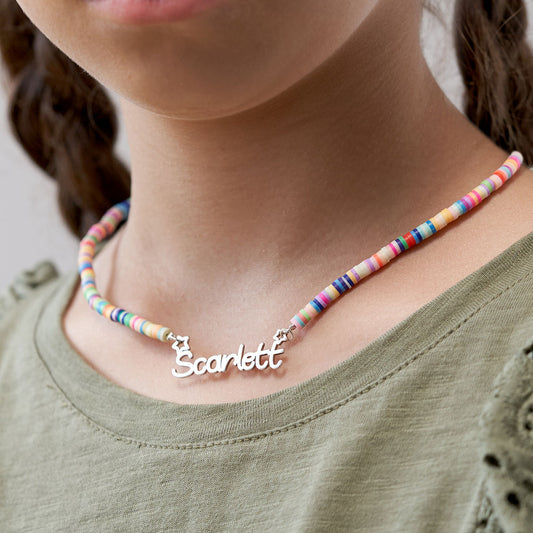 Rainbow Magic Girls Name Necklace
