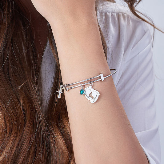 Bracelet with child's feet