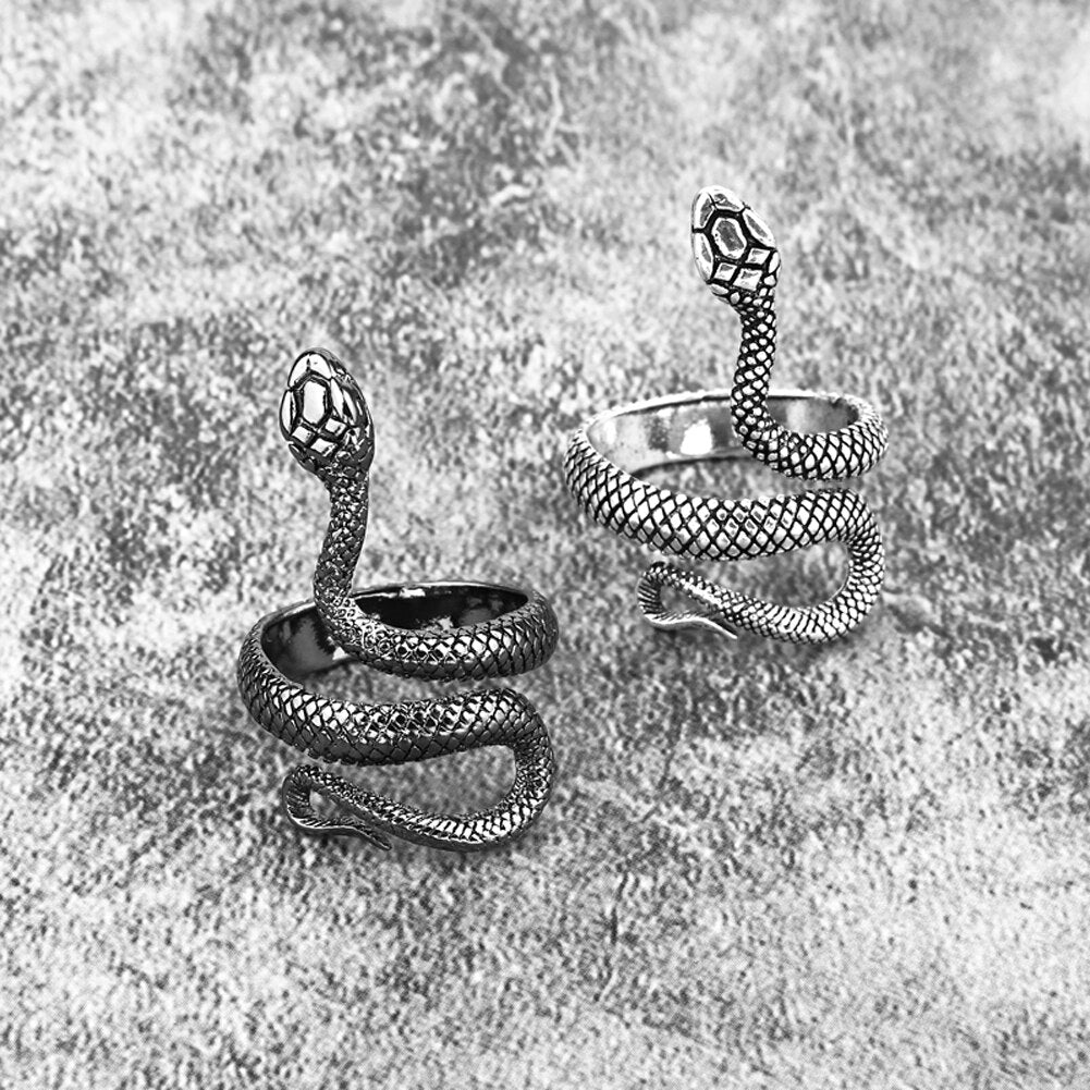 European New Retro Punk Exaggerated Spirit Snake Ring