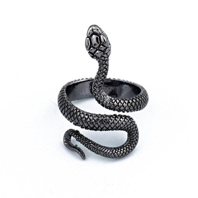 European New Retro Punk Exaggerated Spirit Snake Ring