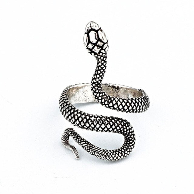 European New Retro Punk Exaggerated Spirit Snake Ring